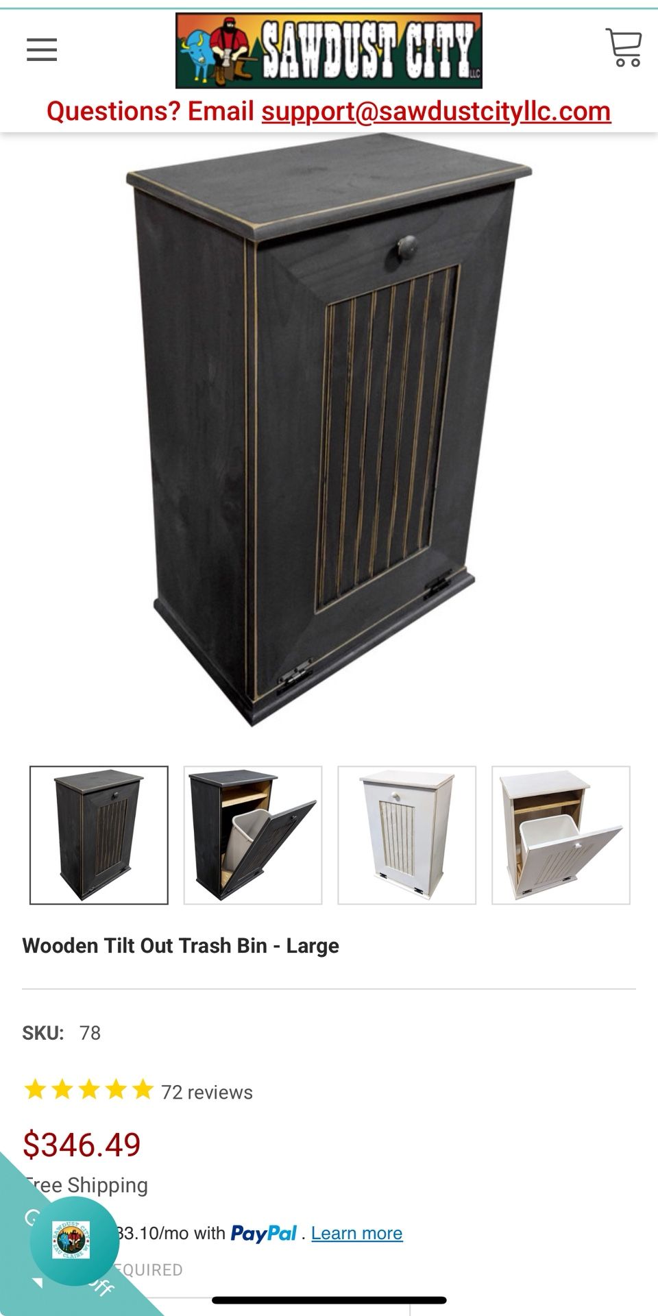 Farmhouse Style Trashcan