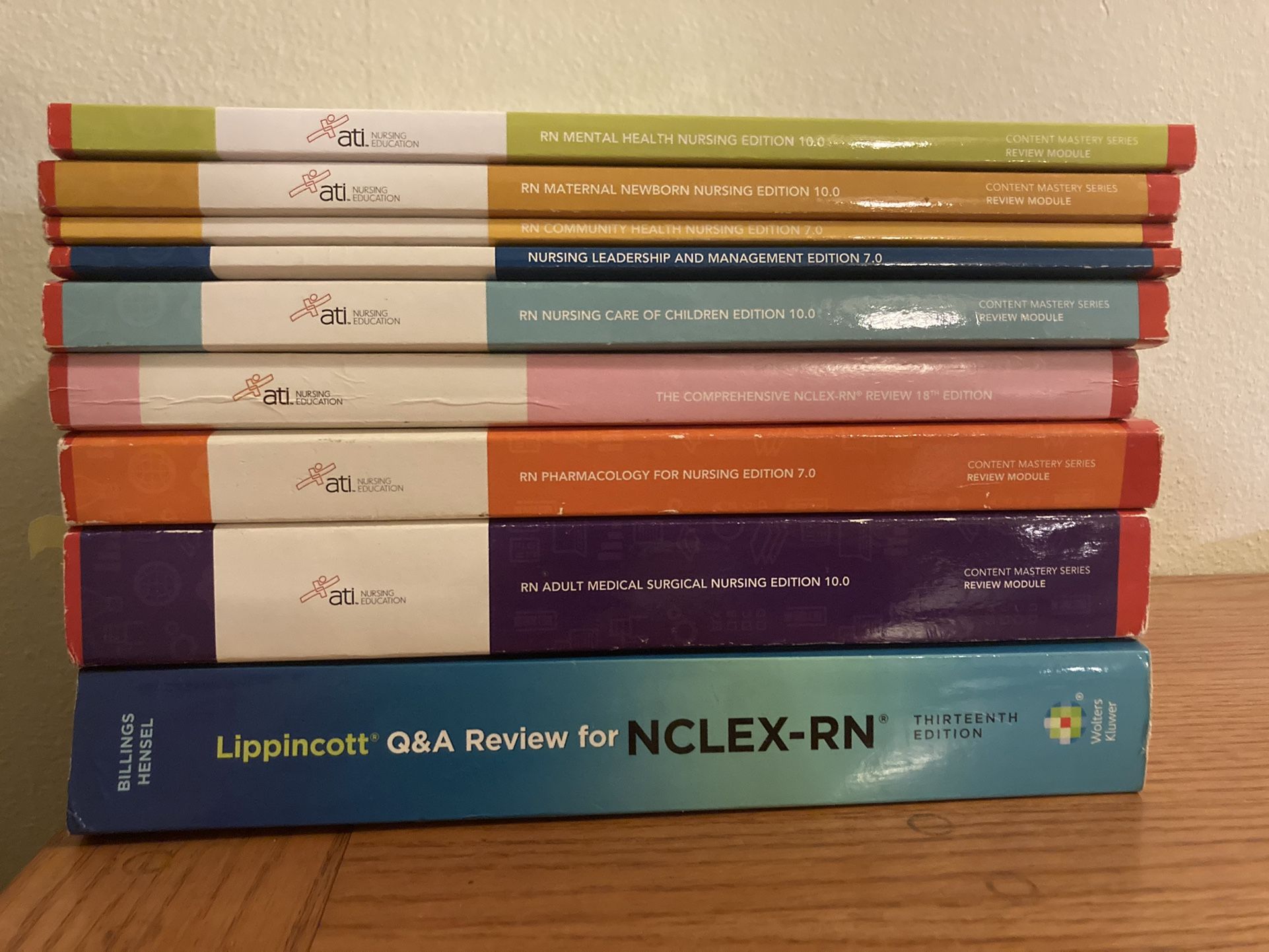 ATI and NCLEX Nursing Study Books