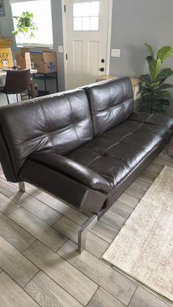 Brown futon