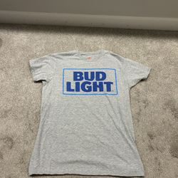 Gray Bud Light Tee Shirt 