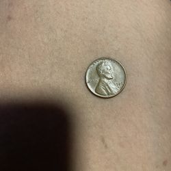 1956 United States Wheat Penny Error L On Liberto Touching Rim