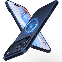 Magnetic Slim-Fit for iPhone 17 PRO MAX Case, Ultra-Thin 17 ProMax Phone Case Compatible with MagSafe, Light Anti-Scratch Matte Hard PC Bayer 6.9 inch