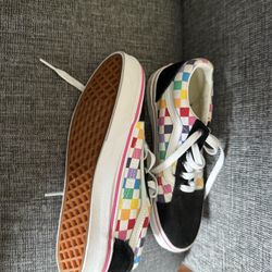 Kids Checked Vans