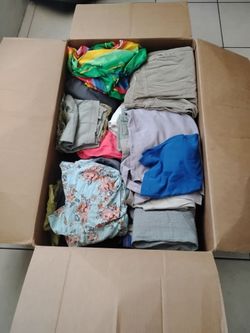 A box full of clothes