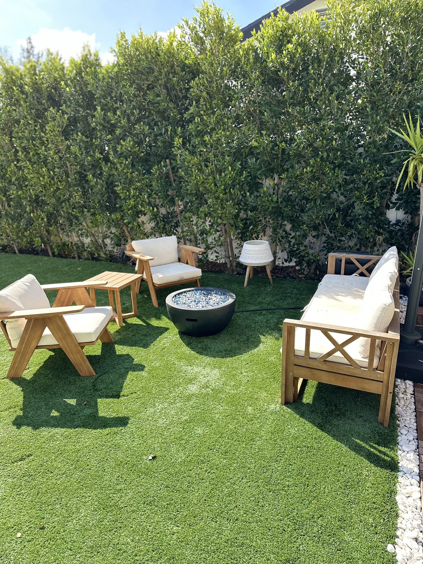 Outdoor Patio Furniture Full Set With Fire Pit for Sale in Canoga Park