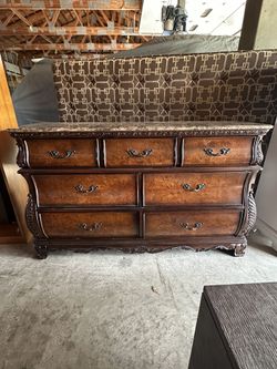 Gorgeous Like New Condition marble top dresser