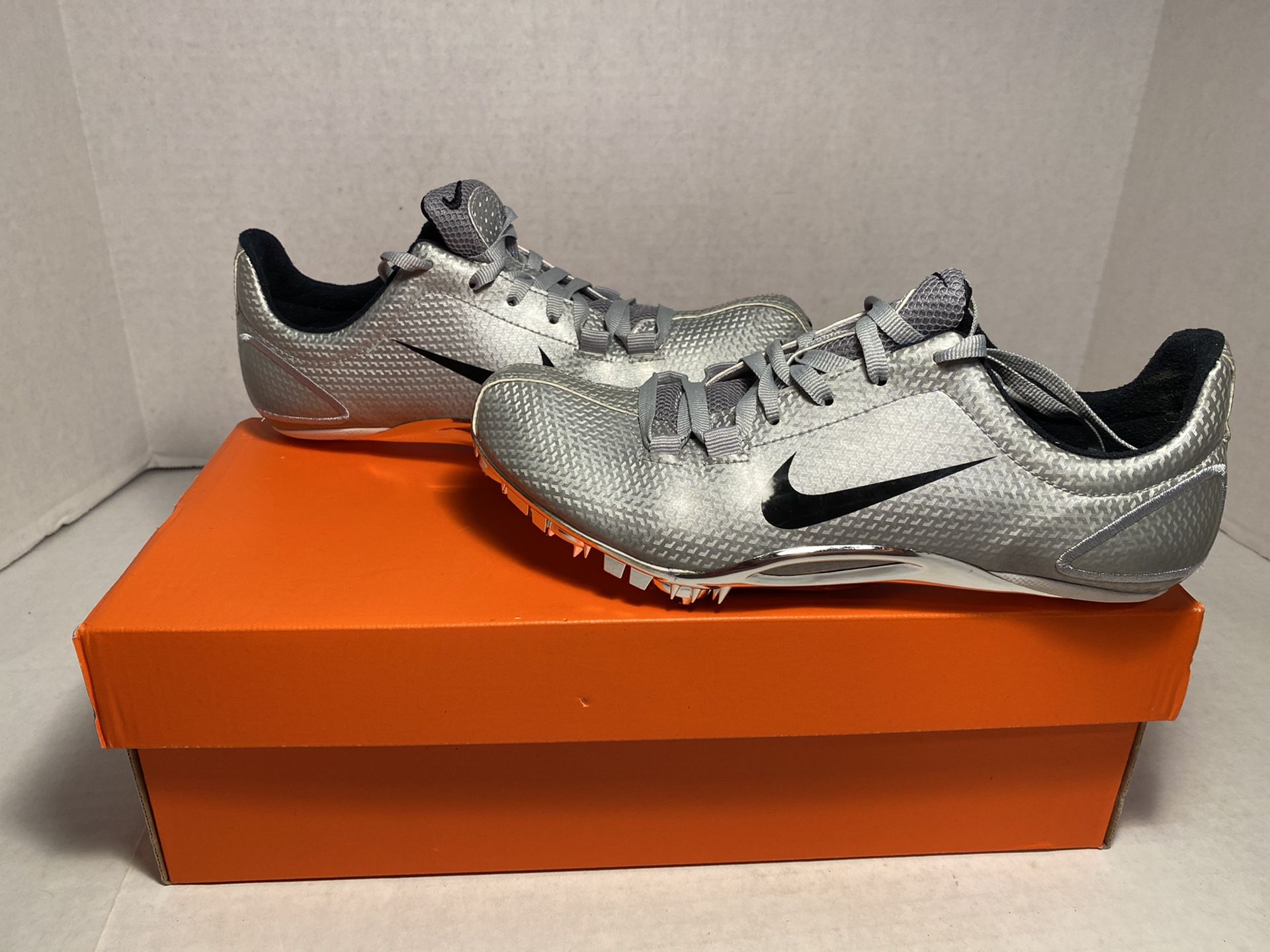 NIKE ZOOM JA Track Shoes 311893 010 SILVER/ BLACK Mens 4.5/WMNS 6