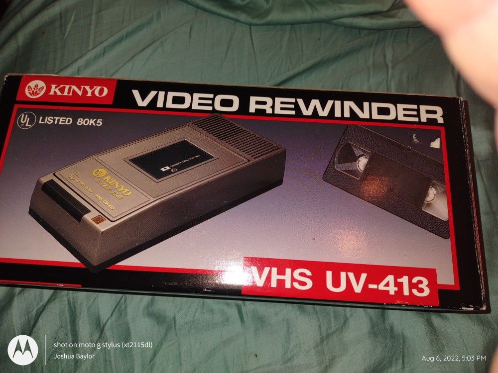 Kinyo Brand New In Box : Vhs Video Rewinder 