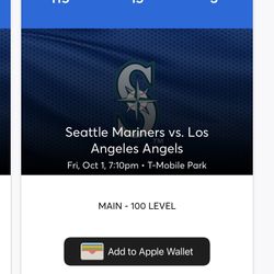 Mariners Tickets
