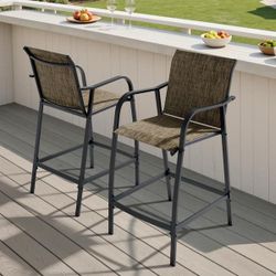 Outdoor Bar Stools Set of 2