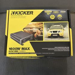 Kicker 1600 watts amplifier 1 channel bass amplifier 800 watts RMS