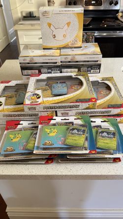 POKEMON TCG 30TH CELEBRATION ELITE TRAINER BOX (ETB) STICKER AND POSTER COLLECTIONS