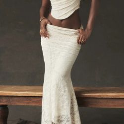 Vintage Draped Square Neck Laced Back Cropped Sleeveless Lace Corset Top