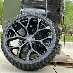 20” 22” 24” 26” Wheels And Tires Packages With 33 INCH TIRES ALL TERRAIN 