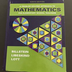 A Problem Solving Approach To Mathematics For Elementary School Teachers, 9e