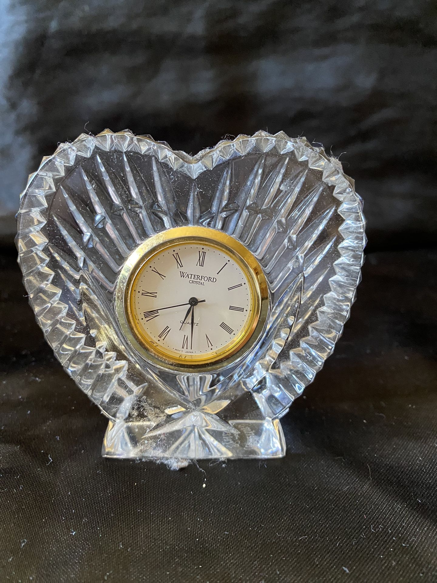 Clock - Waterford Crystal Heart