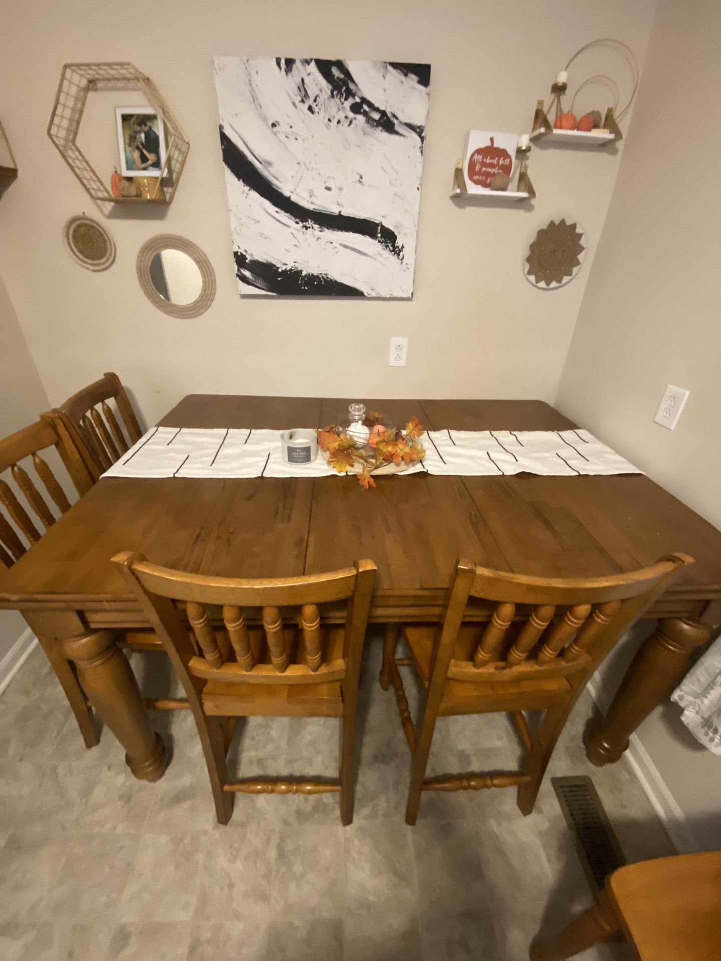 Large Wooden Dining Table 