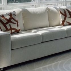2 couch set-white couches 