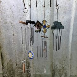 Five Cute Little Musical Wind Chime  Bundle.      Longest Two Are Approximately 13”.     $5 For All