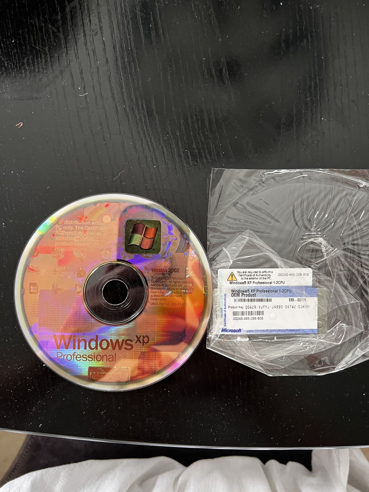 Windows XP Pro install disc
