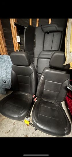 Silverado parts gmc interior leather seats black 2021/