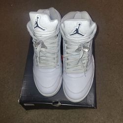 Jordan 5 Metallic White 2011 Original Release  Size 14