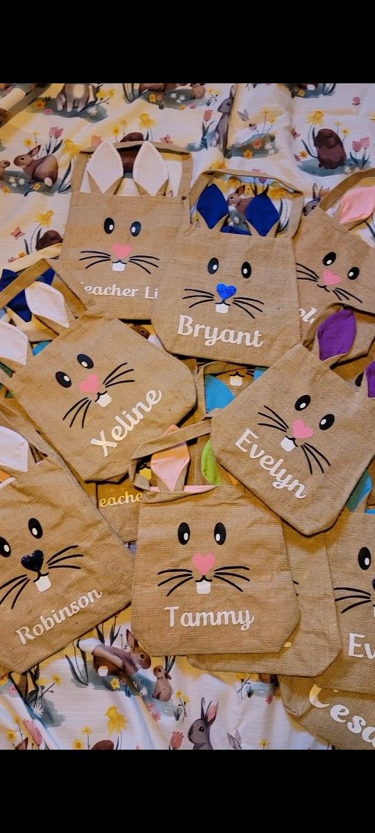 Personalized Easter Bags