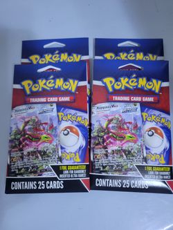 4 Pokemon Hangar Packs (Chance of Rayquaza VMAX from the Evolving Skies)