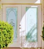 FrontGlass Door Inserts  2 Feet By 5    2 Pices 