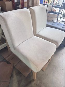 Moving Sale! $ 50 for both of 2 Modern Upholstered Accent Chairs