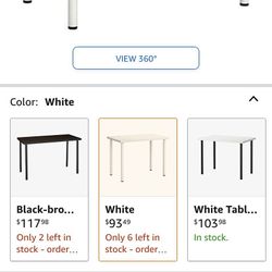 Ikea white table