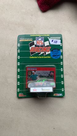Collectible NFL, racing car and card set