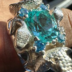 Cobra Snake Ring 925 