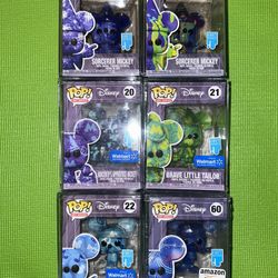 Disney Funko Pop Art Series #14, #15, #20, #21, #22, #60