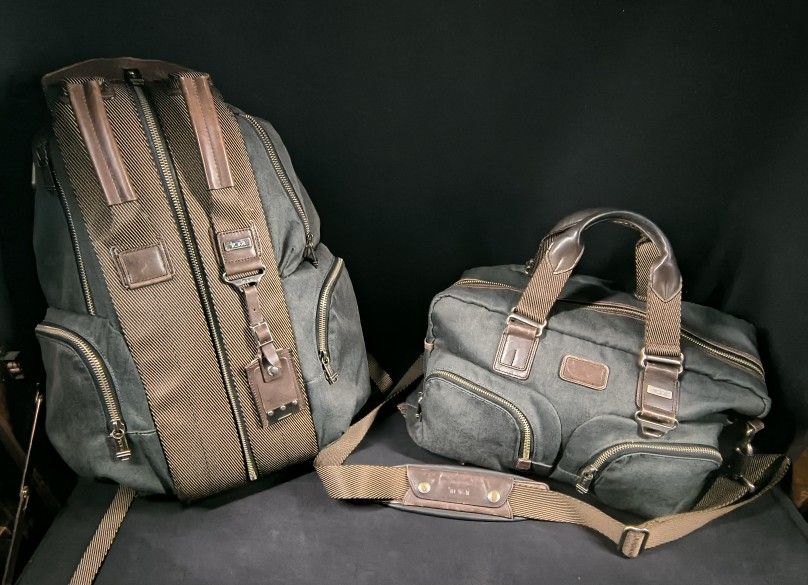 Tumi ALPHA BRAVO Briefcase AND Backpack SET