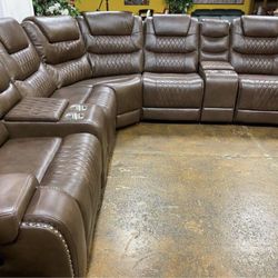 Power Recliner Sectional