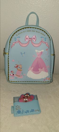 Cinderella Sewing 70th Anniversary (USED) mini Backpack and card holder