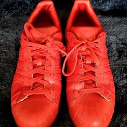 Adidas Red Superstars Size 9.5 