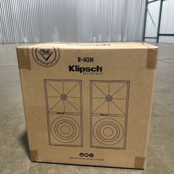 Klipsch R-40M 4" 200W Bookshelf Speakers - Black (Pair)