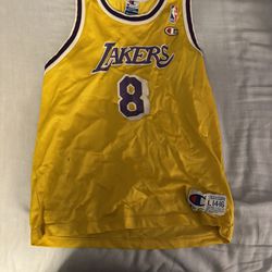 Kobe Bryant Champion Rookie Lakers Vintage NBA Basketball Jersey