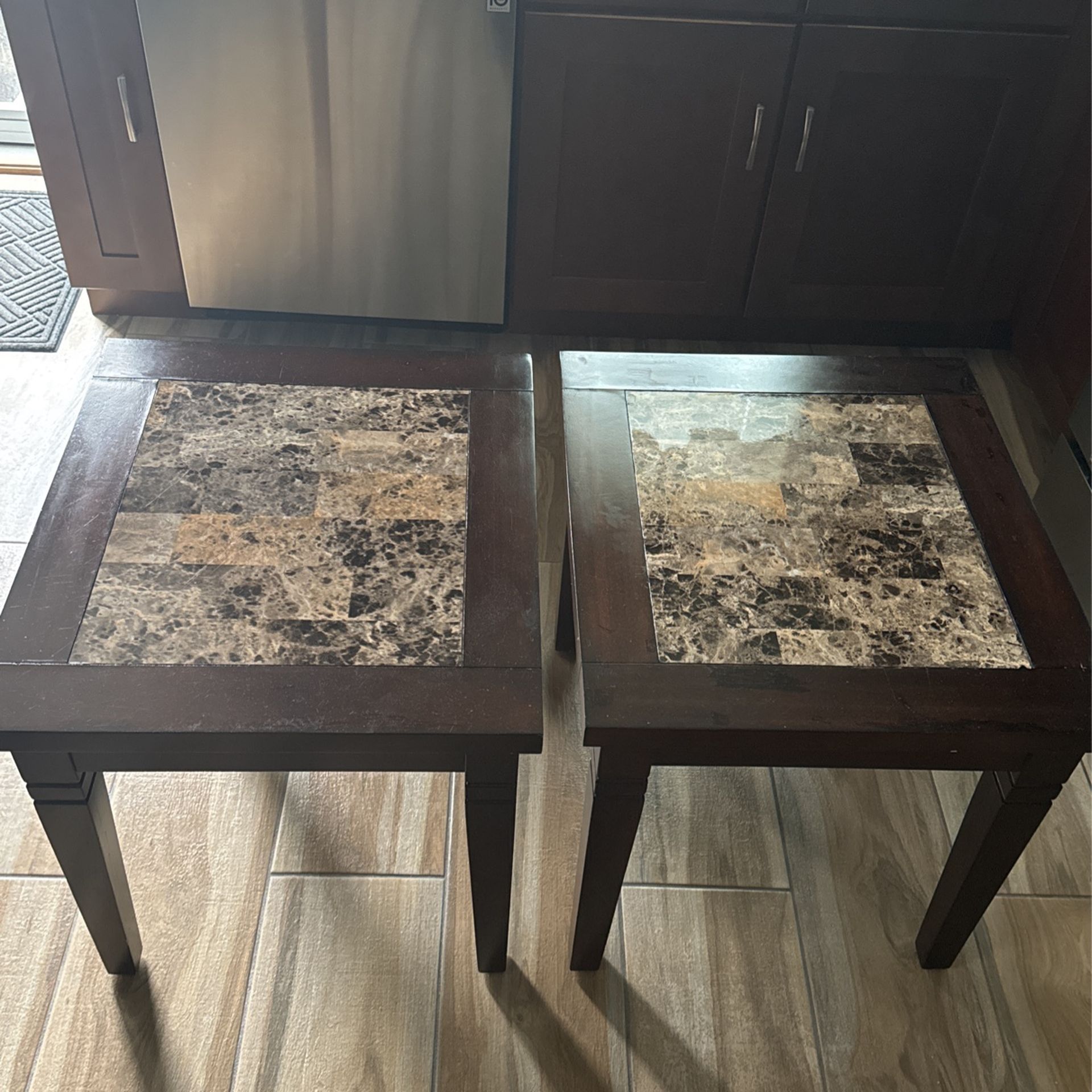 Old Brick End Tables Excellent Condition 