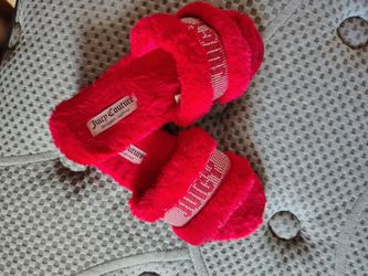 Juicy Couture Faux Fur Slide Slippers