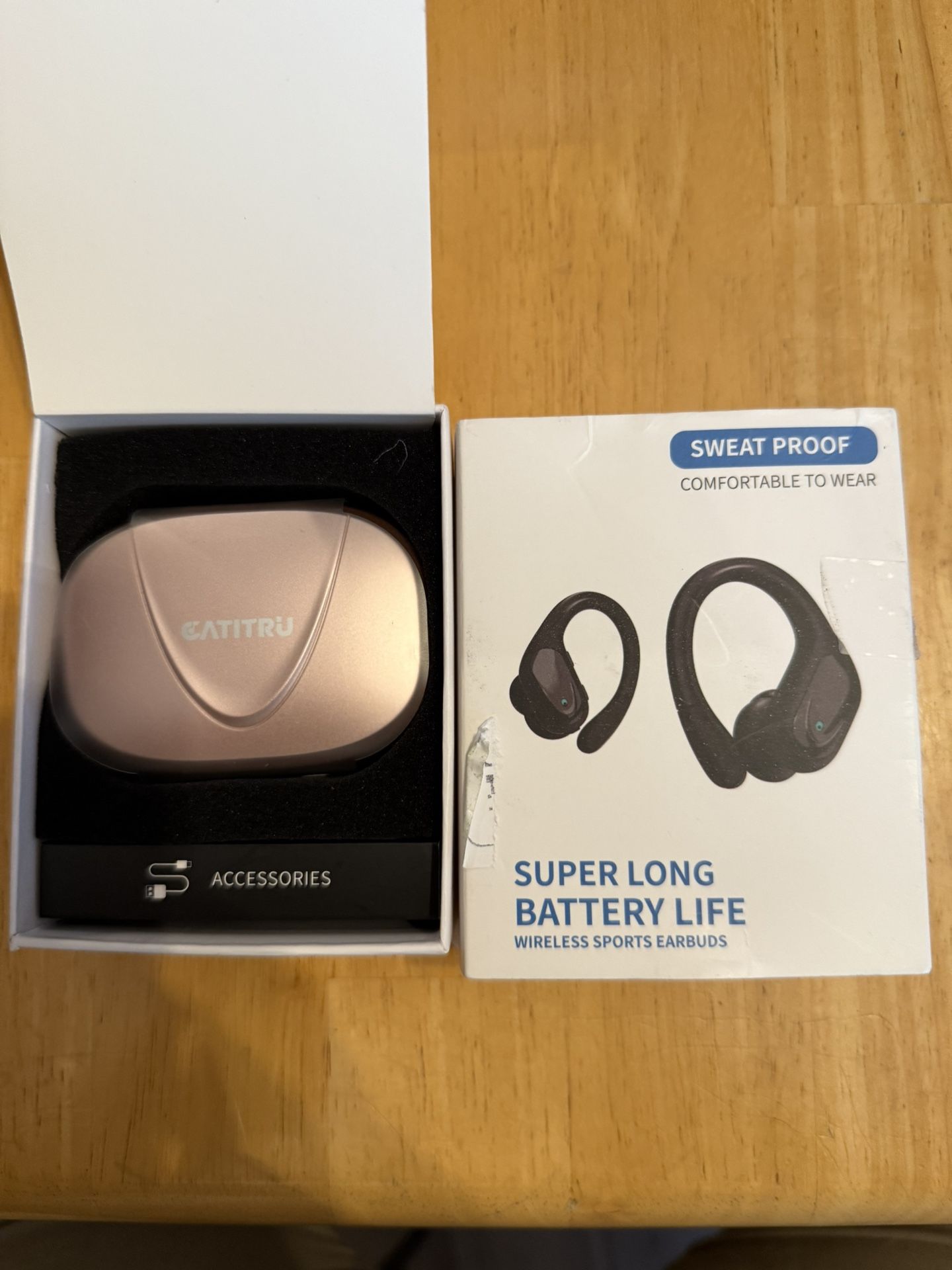 Wireless Earbuds Bluetooth Headphones 80hrs Playback Ear Buds Power Display With Noise Canceling Mic