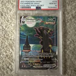 Umbreon Vmax - #215 - Evolving Skies - PSA 10!