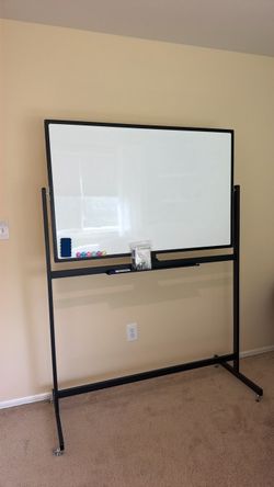 Whiteboard (48" x 32") - Black Frame