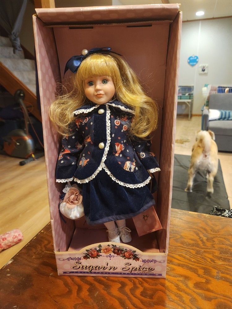 Sugar N Spice Porcelain Doll