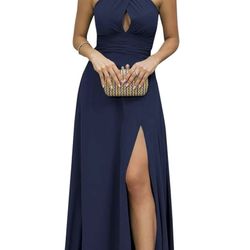 Navy Blue Bridesmaid Dress