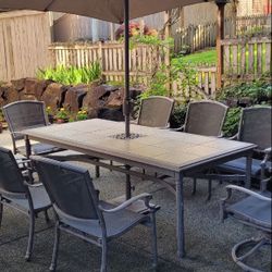 Patio Table With Chair For 6