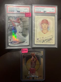 Shohei Ohtani rookies PSA 10 and Michael Jordan Franchise Best