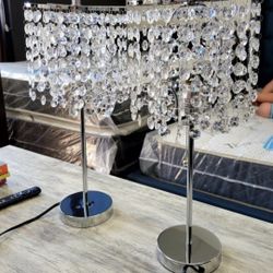 Beautifull Set Of Lamps  $59 Crystal Diamonds Come Pick Them Up   LITTLE SHOWROOM NOT ALL ITEMS ON DISPLAY VISIT US  658 Bloomington Ave, Bloomington,
